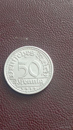 Германия 50 пфеннигов 1919 год