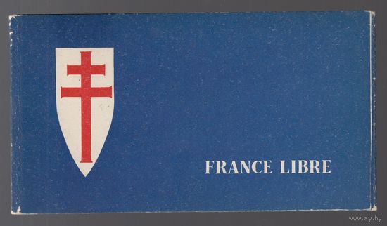 Корабли FRANCE LIBRE ВМВ 1942 Океания Колония Франция БУКЛЕТ полная серия 12 м зуб