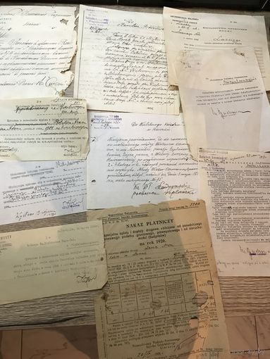 Документы 1910-38г.цена за все.