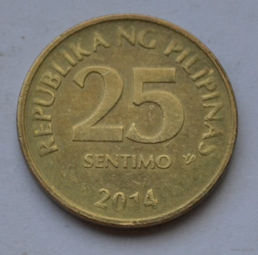 Филиппины, 25 сентимо 2014 г.  Магнитная.