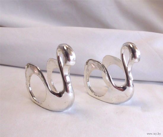 Салфетница Кольцо салфетное Лебедь 2 шт одним лотом