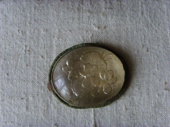 Старинная брошь . Цветы