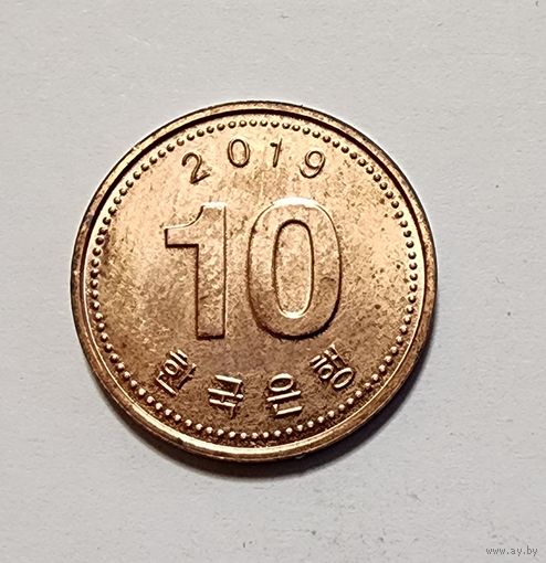 Южная Корея 10 вон, 2019