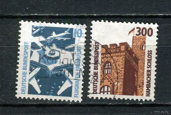 ФРГ - 1988/1992 - Архитектура. Стандарты - [Mi. 1347-1348] - полная серия - 2 марки. Гашеные.  (LOT De39)
