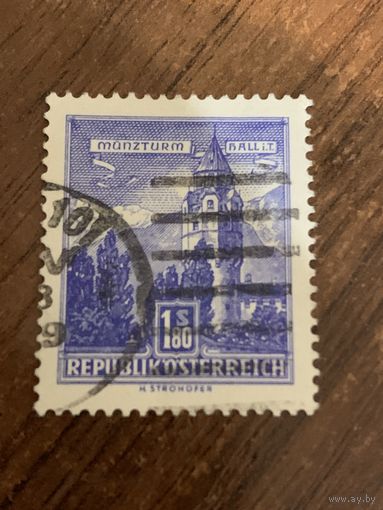 Австрия 1960. Архитектура Австрии. Munzturm ball. Марка из серии