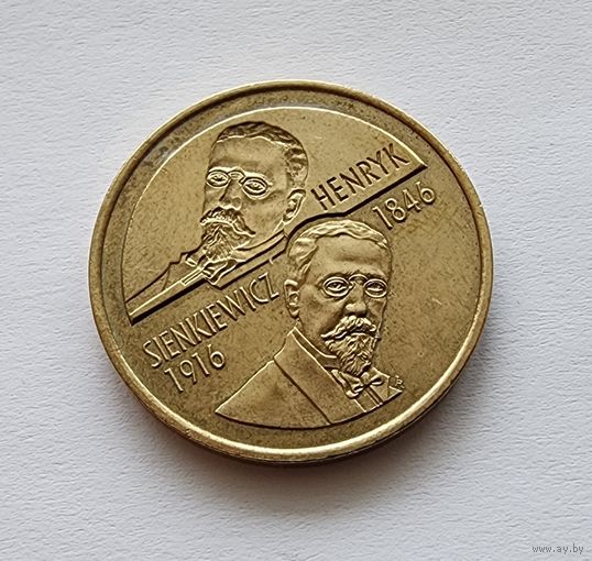 Польша 2 злотых, 1996 150 лет со дня рождения Генрика Сенкевича