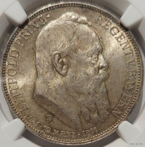 3 марки 1911 Бавария MS-64 NGC