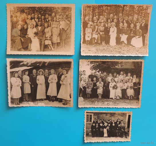 Фото "Свадьба", Свислочь, 1950-е гг.