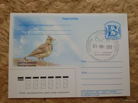 СГ Беларусь. 2012. Беловежская пуща. Жаворонок