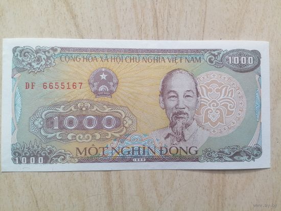 Вьетнам 1000 UNC c рубля