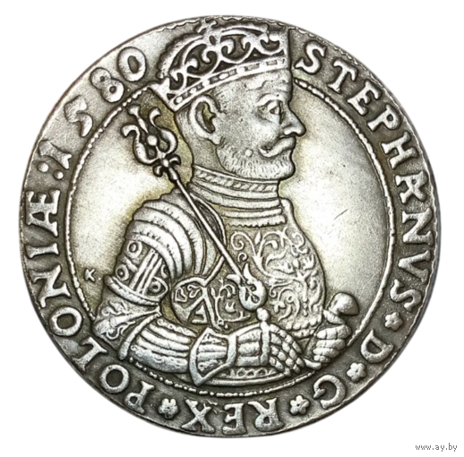 Копия Польша 1 талер 1580 Стефан Батория