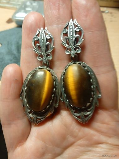 Серьги винтажные. Серебро