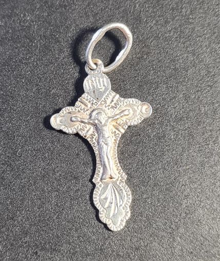 Крестик православный серебро 925 #35, С РУБЛЯ! МНОГО ЛОТОВ С РУБЛЯ! БЕЗ МЦ