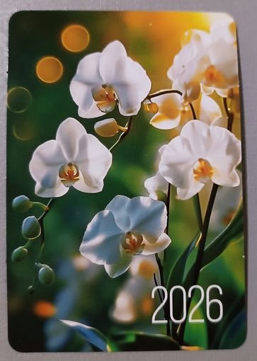 Цветы. Орхидеи. Календарик, 2026