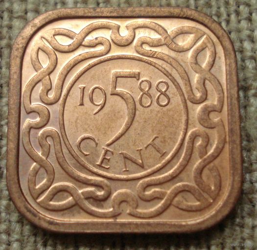 5 центов 1988 Суринам