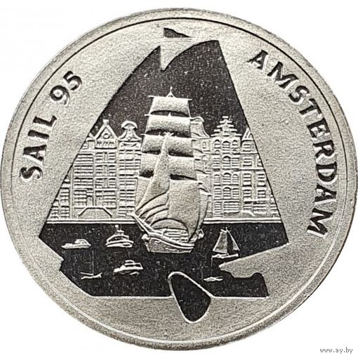 Нидерланды 1 ЭКЮ, 1995 Регата в Амстердаме UNC конверт