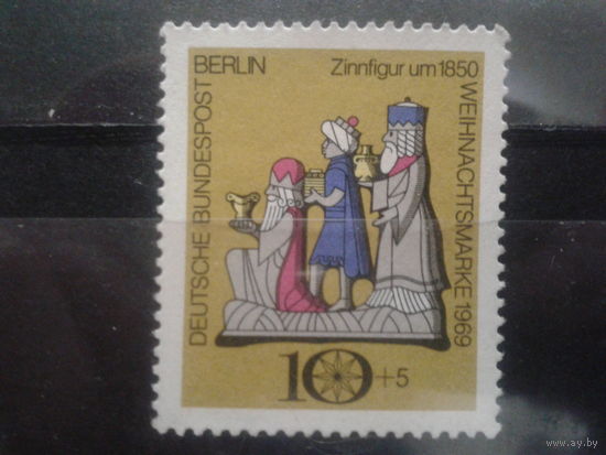 Берлин 1969 Рождество Михель-0,5 евро