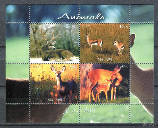 Малави - 2012г. - Животные - MNH - 1 малый лист