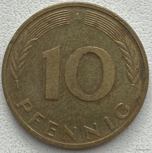 Германия 10 пфеннигов 1992 г. A