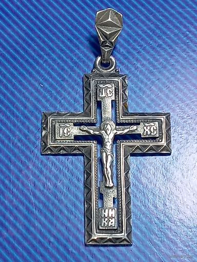 Крестик серебро 925 пробы .