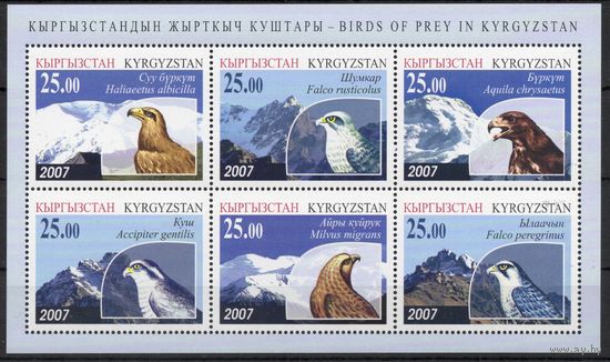 Киргизия 2007. Фауна. Хищные птицы. Горы. 1 блок (191)