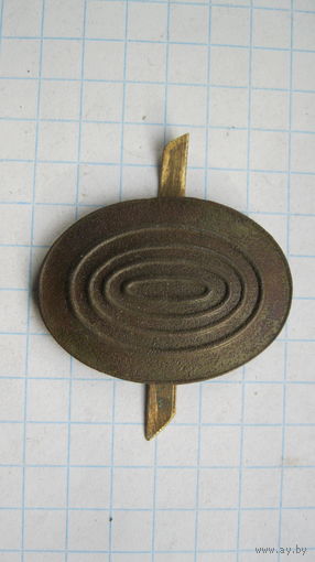 Кокарда РИА. Мельхиор.