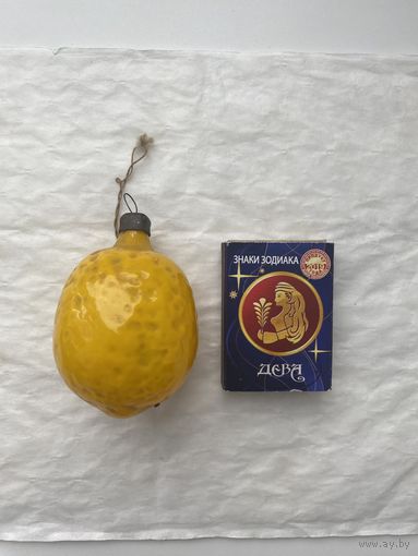 Елочная игрушка Лимон.