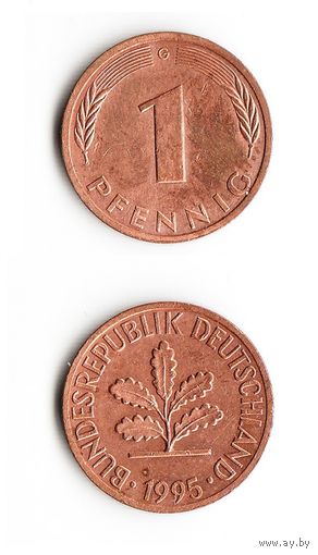 1 пфенниг Германия 1995 года(G)