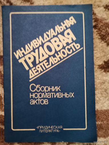 Книга Индивидуальная трудовая деятельность