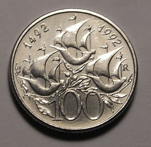 Сан-Марино, 100 Лир 1992 Открытие Америки