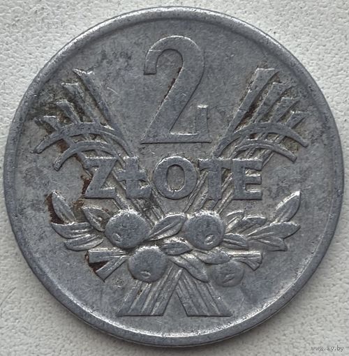 Польша 2 злотых 1973 г.