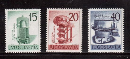 Югославия-1960(Мих.927-929)  ** , Наука, Техника (полная серия)