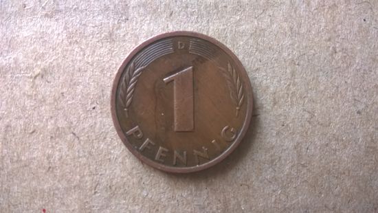 ФРГ, 1 пфенниг, 1984"D". (D-8)