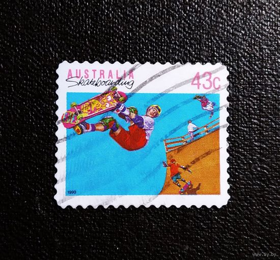 Марка АВстралия 1990 год Спорт