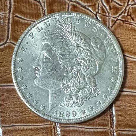 Монета 1 доллар 1899 год. США. Доллар Моргана.