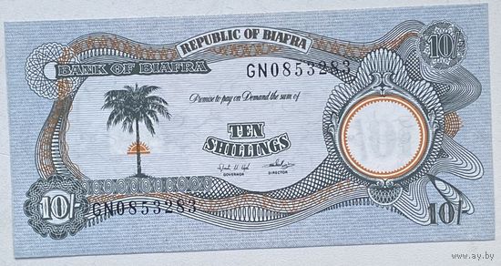 Биафра 10 шиллингов 1968 - 1969 гг.