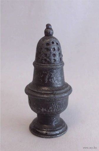 Миниатюра Перечница Пьютер Олово Англия 02