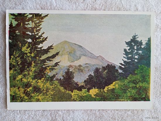 1954. Свищев. Железноводск. Вид с горы Железной на Бештау