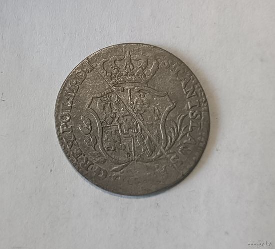 Панятоўскi. 2 Гроша серебром 1766. Краков