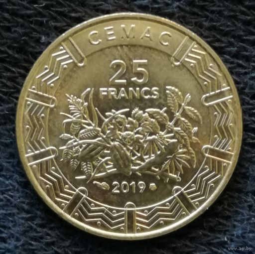 Центральная Африка (BEAC) 25 франков, 2019 г., KM# 20
