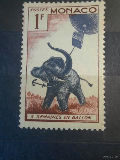 Монако 1955 Жюль Верн. 50 лет смерти