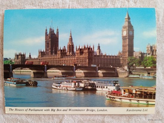 Мосты. Лондон. Здания Парламента, Биг Бен и Вестминстерский мост
