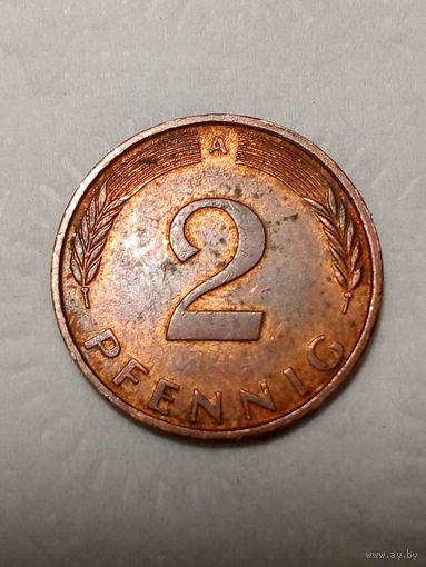 2 пфеннига ФРГ 1991 A