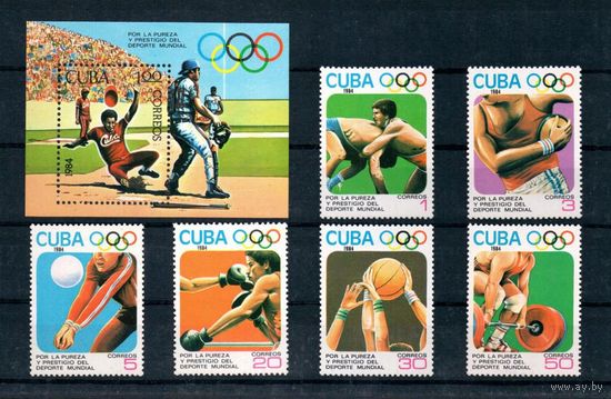 Куба. 1984. Спорт. Олимпийские игры