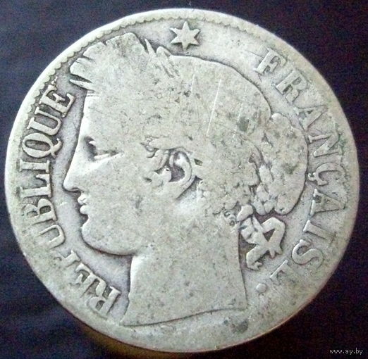 1 франк периода 1871,1872 (1) серебро