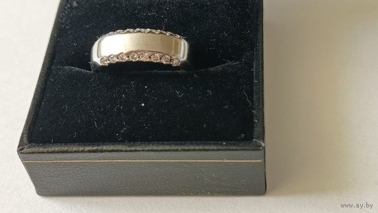 Кольцо золото 585 пр.бр 0, 31 карат.6.2 грамма.