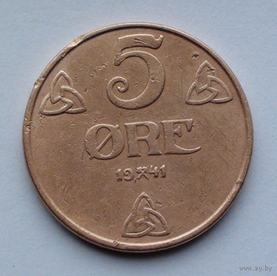 Норвегия 5 эре. 1941