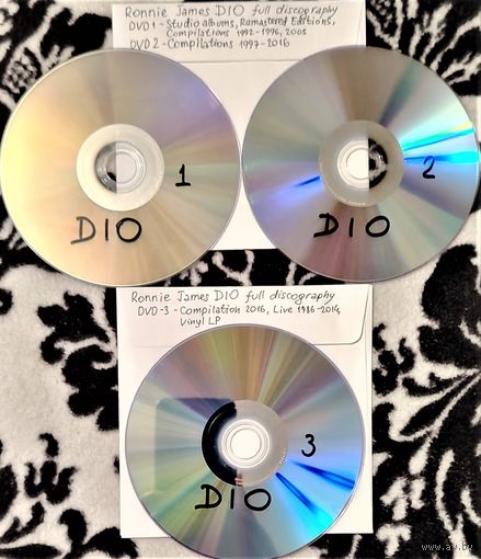 DVD MP3 полная дискография DIO - 3 DVD (Hard'n'Heavy)