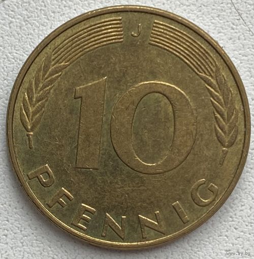 Германия 10 пфеннигов 1991 г. J