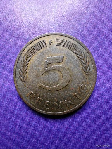 Германия ФРГ 5 пфеннингов 1981 F